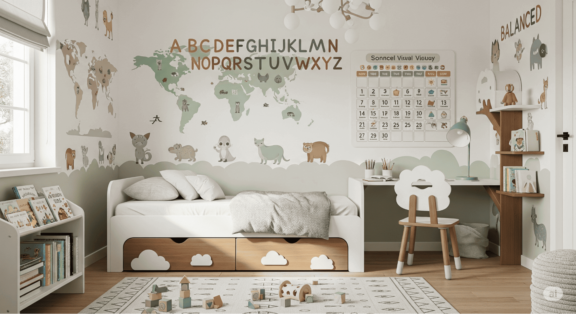 Vinilos educativos que revolucionan la decoración infantil